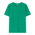 Men Women Short Sleeve Solid color O-Neck T shirts Green